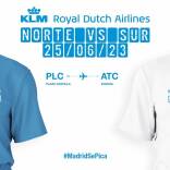 Cartel de la KLM Norte contra Sur Madird